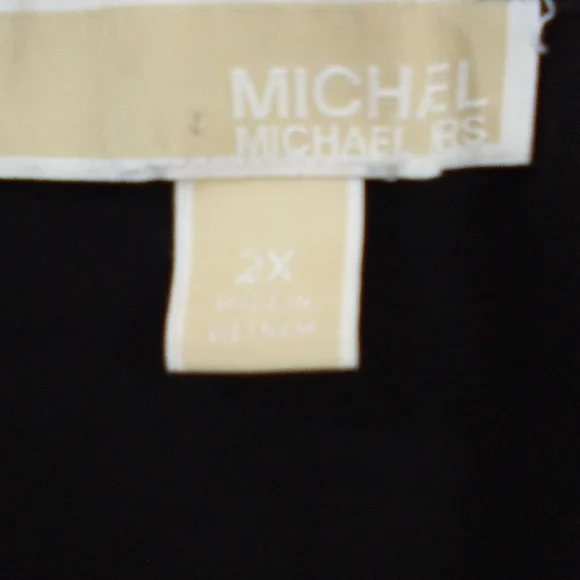 Michael Kors Black Blouse with Gold Accent - Picture 9 of 10